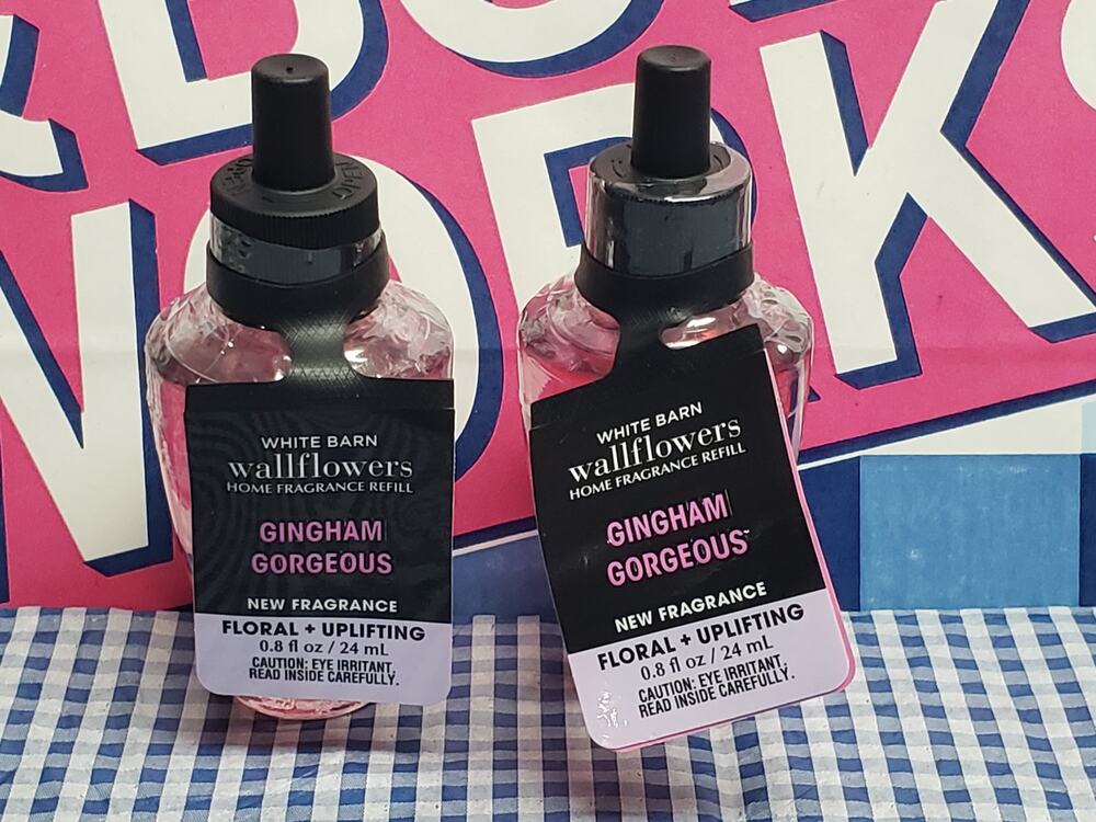 BBW Gingham Gorgeous FLORAL & UPLIFTING Fragrance Wallflower 2 Refills
